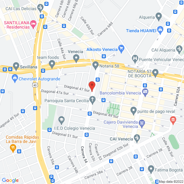 Map of Inver Autos González S.A.S