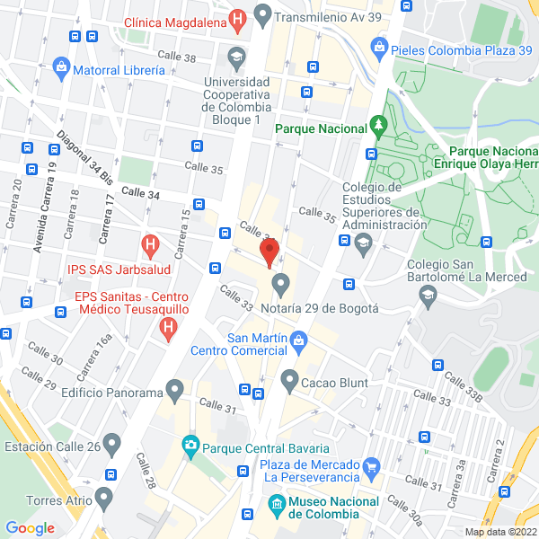 Map of Ingeniería Comercial Sion Ltda.