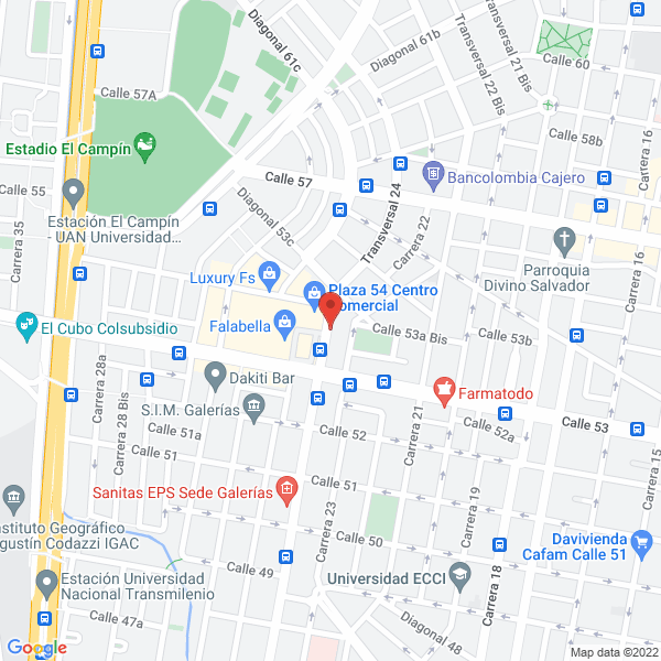Map of Centro De Enseñanza Automovilistica Motor Gt Auto Club S.A.S.