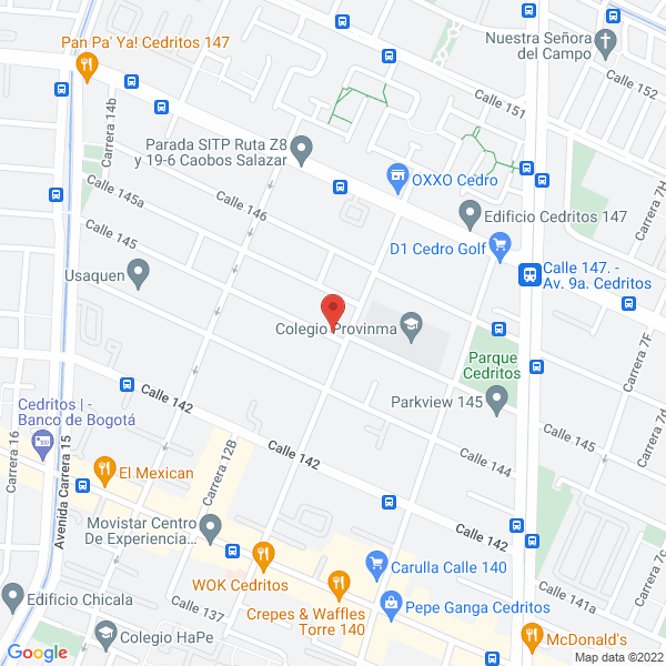 Map of Isacam Comercializadora Y Distribuidora S.A.S.
