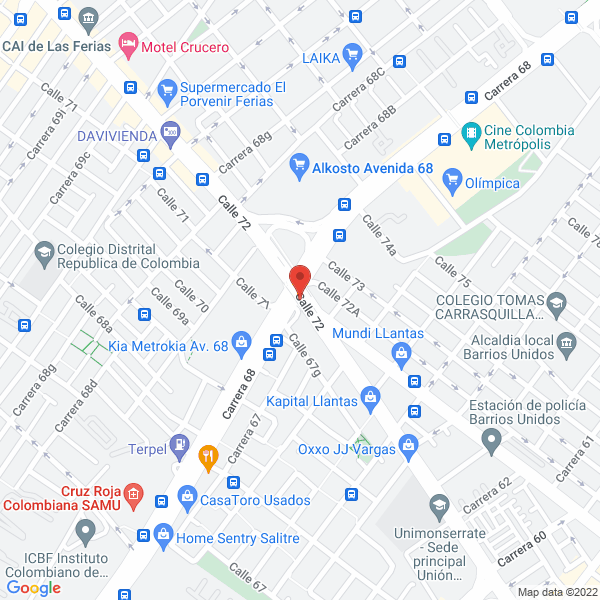 Map of We Are Entertainment S.A.S.