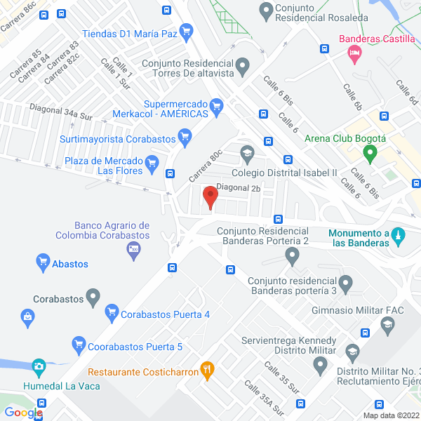 Map of Distribuidora Villaluciana S.A.S.