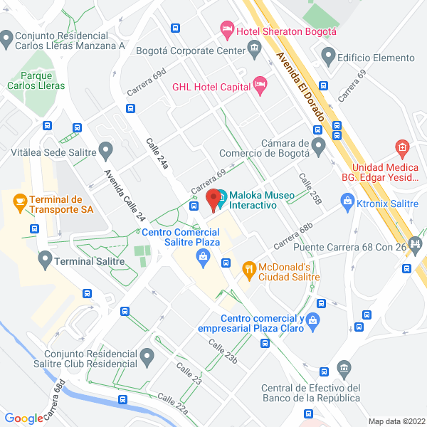 Map of Viaje Sin Visa S.A.S.