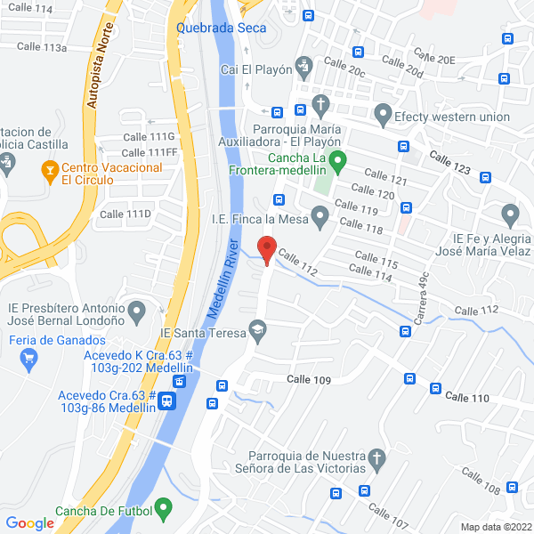Map of Servillantas La 52 S.A.S