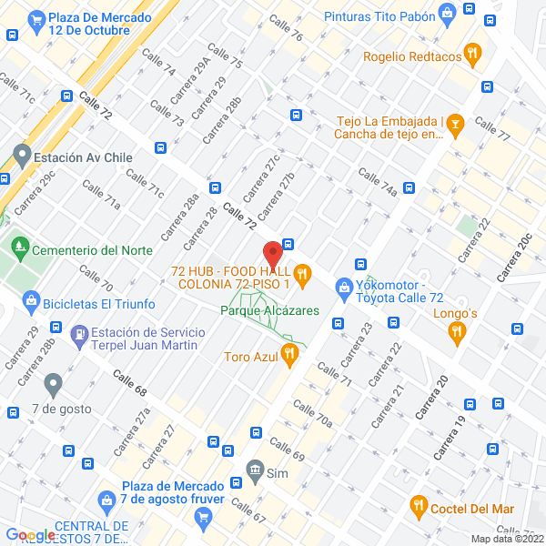 Map of Abm Comercializadora S.A.S.