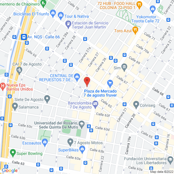 Map of Servicios Especiales Automotrices S.A.S