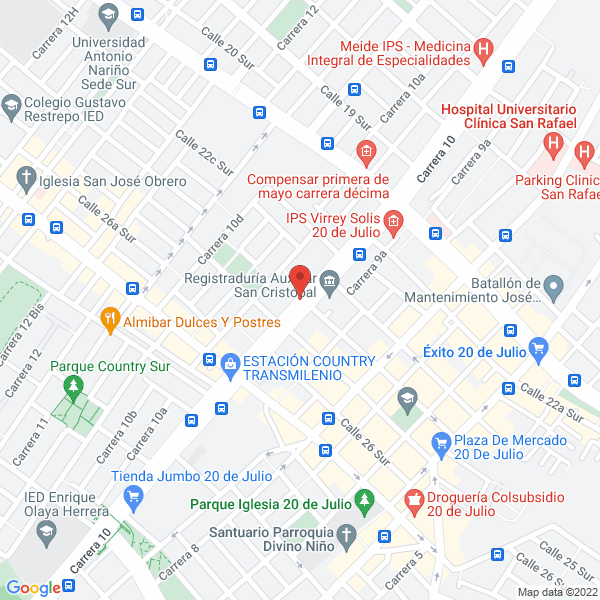 Map of Siete Emociones S.A.S.