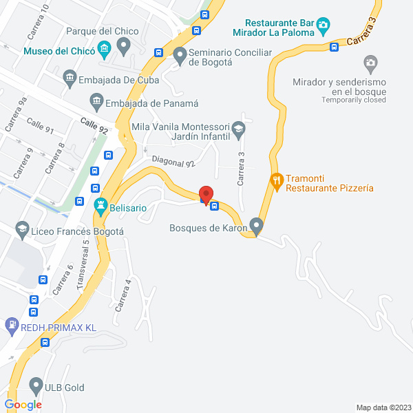 Map of María Claudia Ruiz López Contactos Y Eventos E.U.