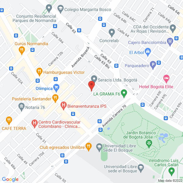 Map of Bernalautos Bogotá S.A.S