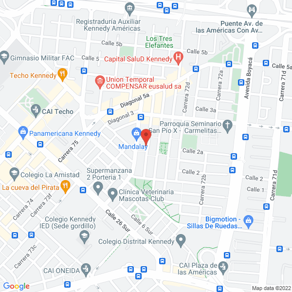 Map of Cruza2 S.A.S.