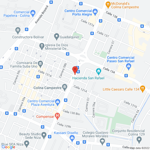 Map of Oral Spa Bogotá S.A.S.