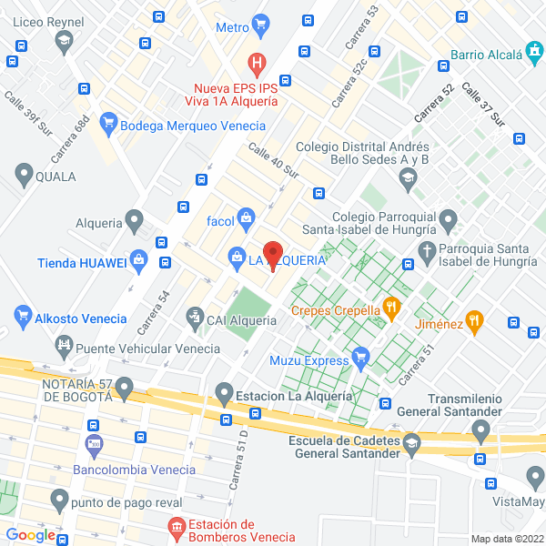 Map of Compañia Comercial Pilatuna S.A.S.