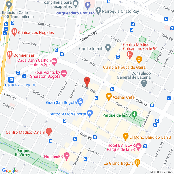 Map of Jams Inversiones S.A.S.
