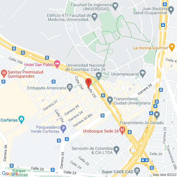 Map of Pph Perros Y Pizza S.A.S.