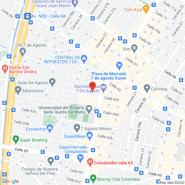 Map of Automotriz 1A Ingenieros Ltda.
