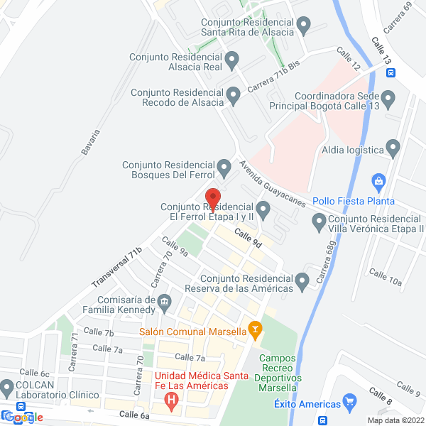 Map of Metro Steaks S.A.S.