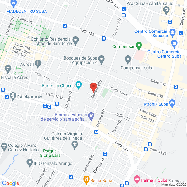 Map of Eventos Y Recepciones Casa León S.A.S.