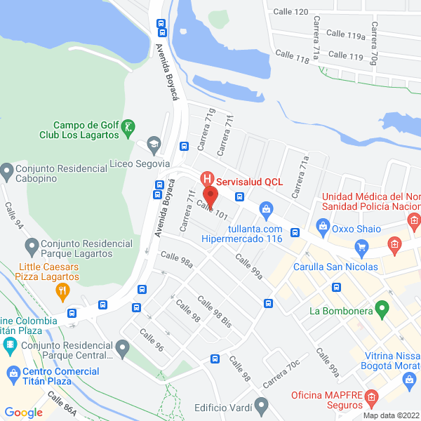 Map of Zitra S.A.S.