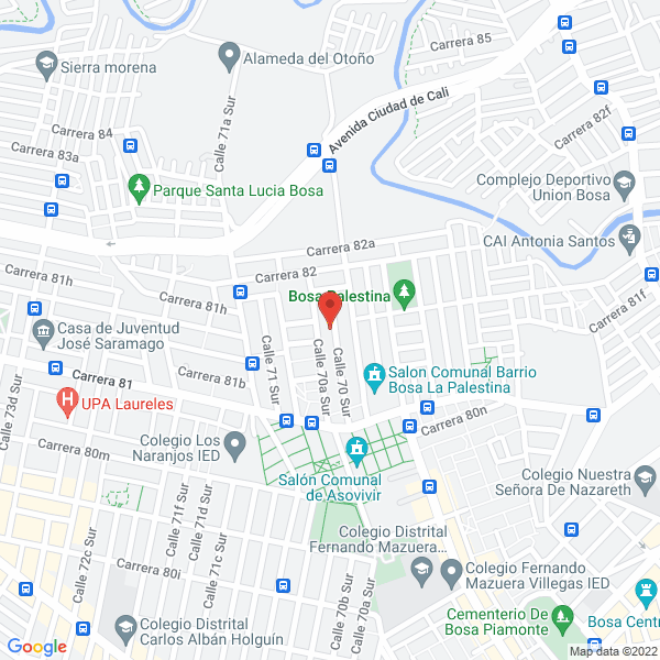 Map of Mt Tecnología Automotriz S.A.S.