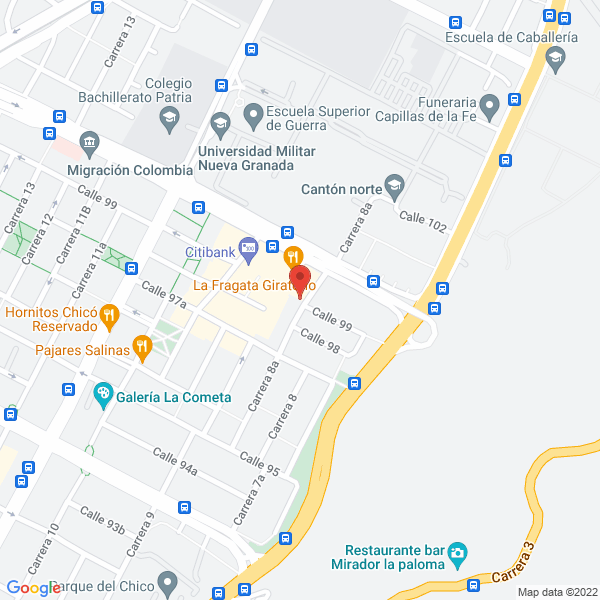Map of Inversiones Mk Ltda.