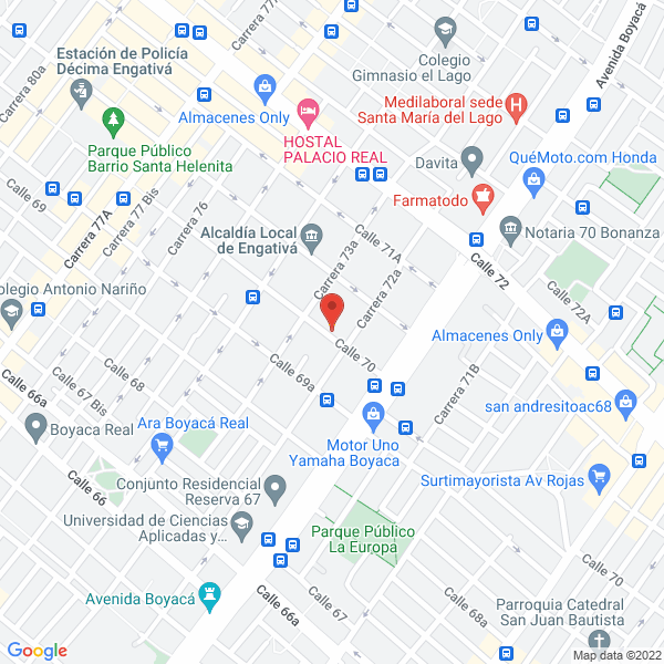 Map of Fútbol 5 La Bombonera S.A.S.