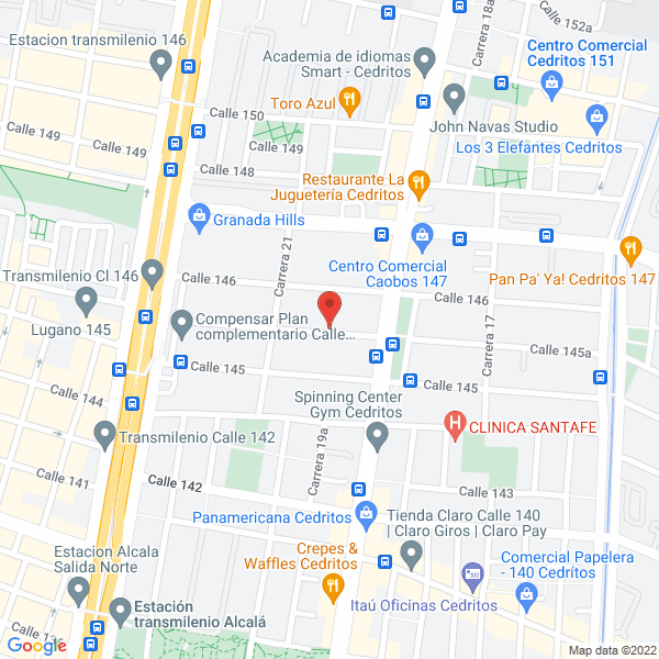 Map of Inversiones Avialco S.A.S.