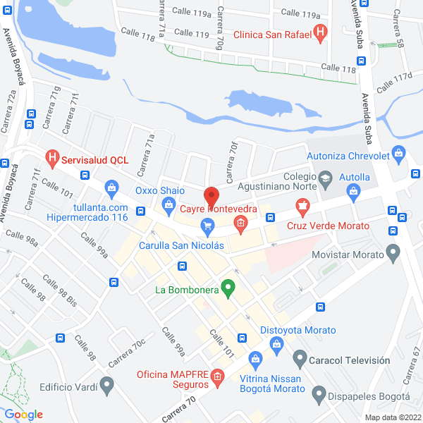 Map of Confort Rent A Car S.A.S.