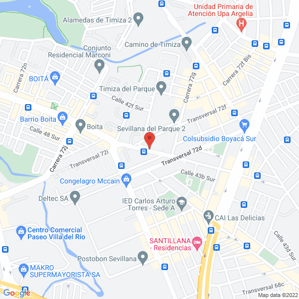 Map of American Trans S.A.S.