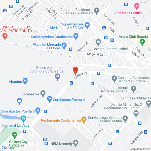 Map of M&A Importados S.A.S.