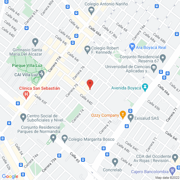 Map of Inversiones Guantes Y Suministros S.A.S.