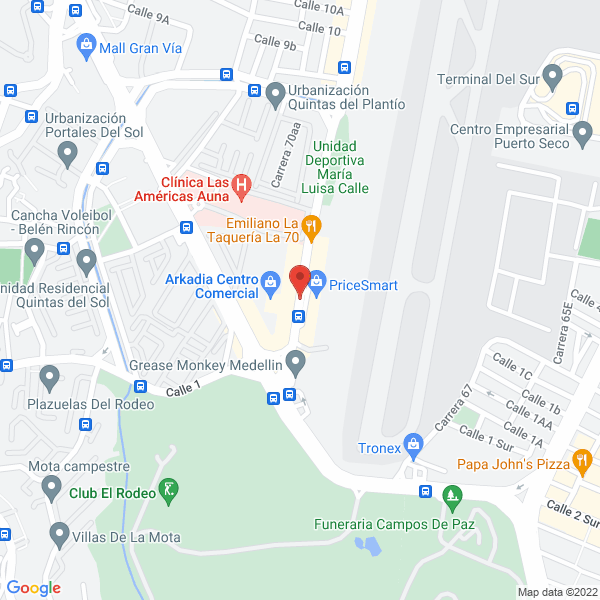 Map of Batallón Pedro Justo Berrio