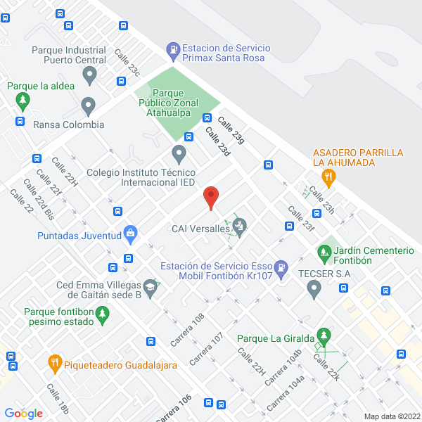 Map of Baterías Hurtado
