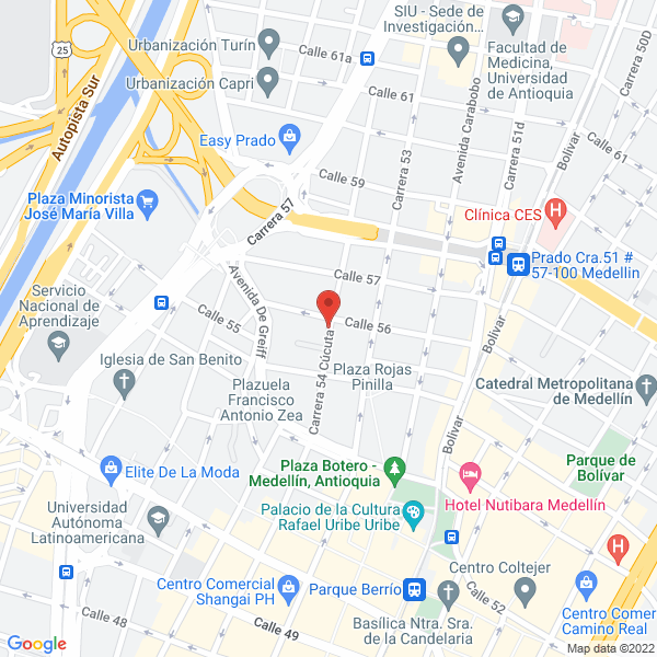 Map of Betancur Oscar