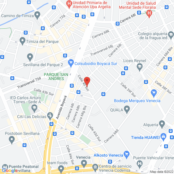 Map of Blanco Hermanos