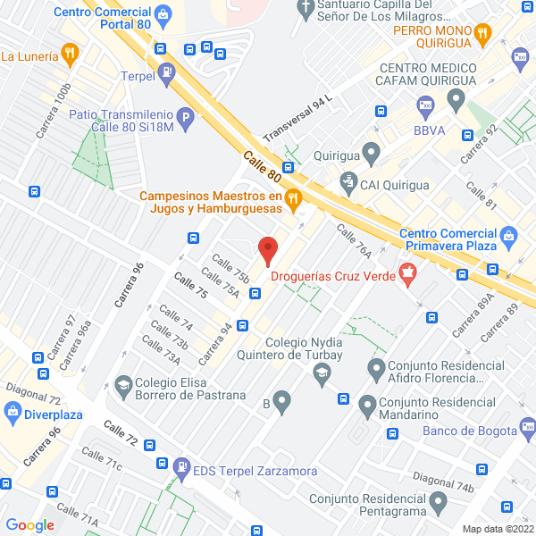 Map of Distribuidora Santa Rosita