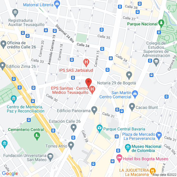 Map of Blue Dance Producciones