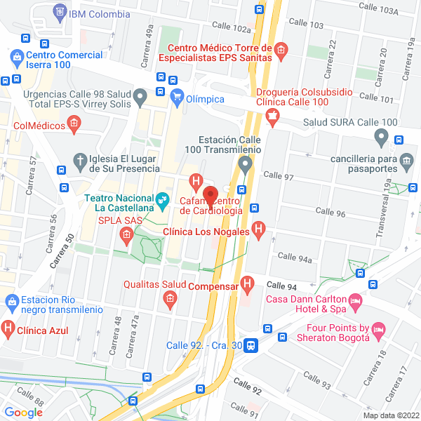Map of Blue Line Technology Colombia S.A.S.
