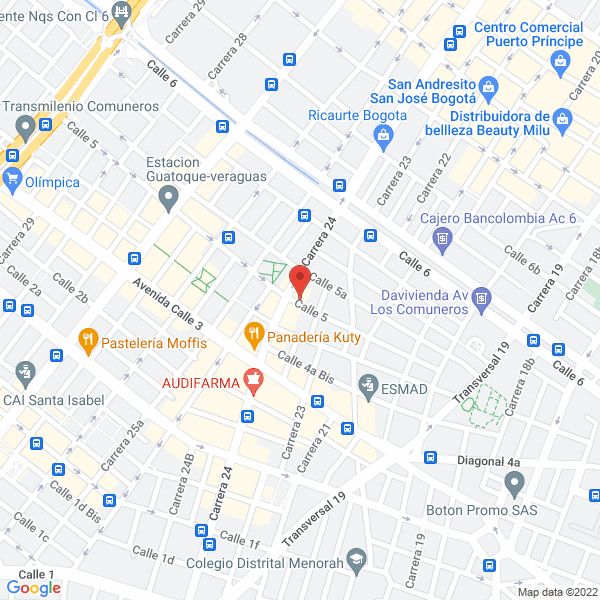 Map of Bobinados Arom Ltda.