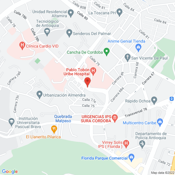 Map of Borrero Franco Jaime Andrés