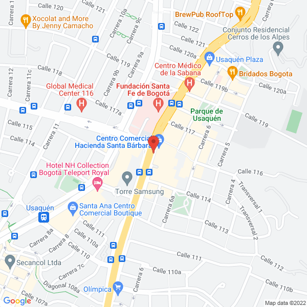 Map of Bradford Arquitectos S.A.S.