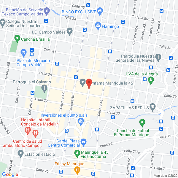 Map of Carnes Calidad