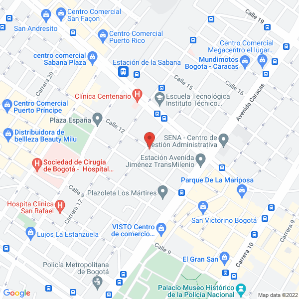 Map of Comercializadora De Hierro Boyaca Ltda