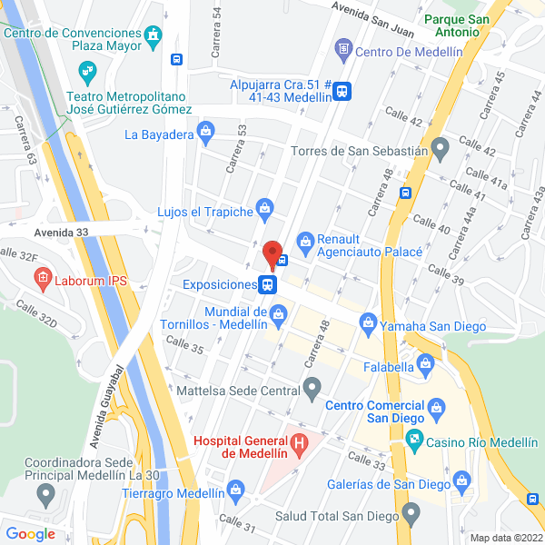 Map of Comercializadora De Partes Y Accesorios Imd