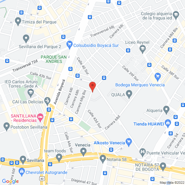 Map of Comercializadora Dimo S.A.S.