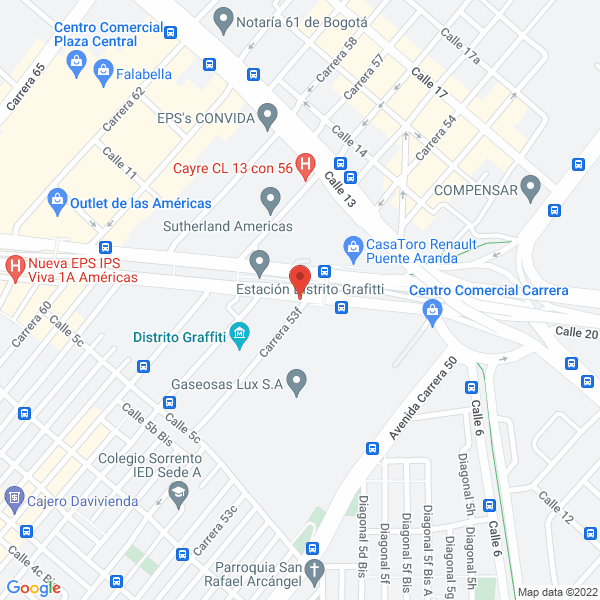 Map of Comfort Office