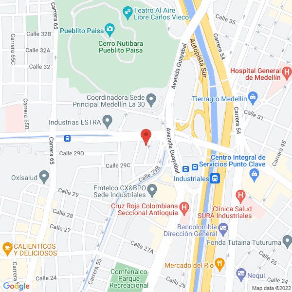 Map of Compañia Industrial Suroeste