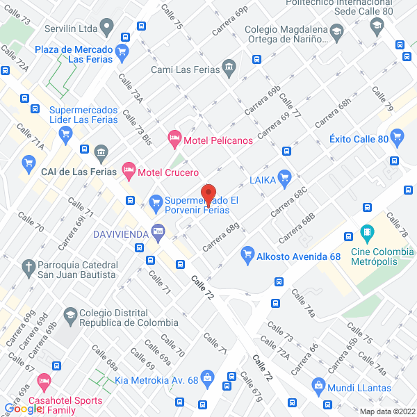 Map of Comsidisel Ltda