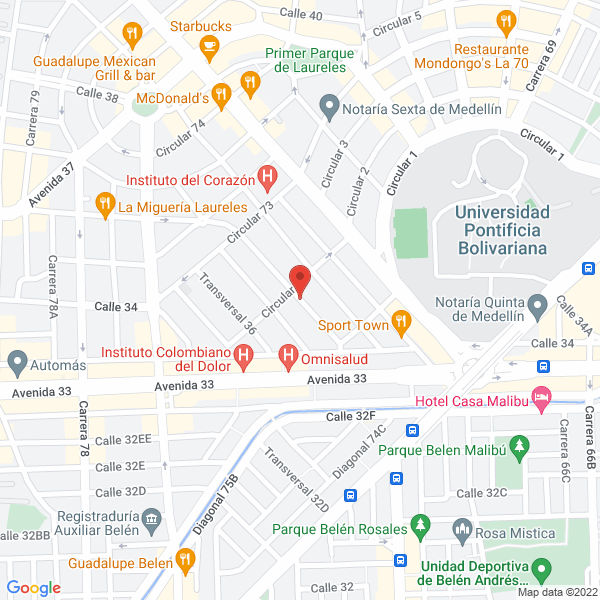 Map of Comsys De Colombia S.A.S.
