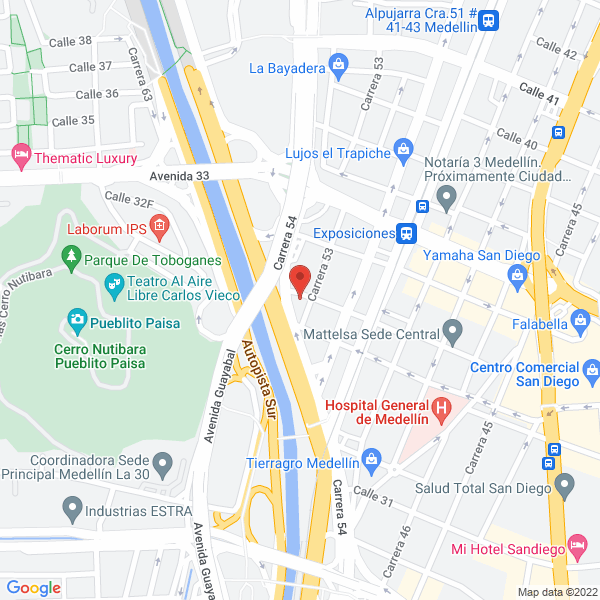Map of Dragas Y Dragados