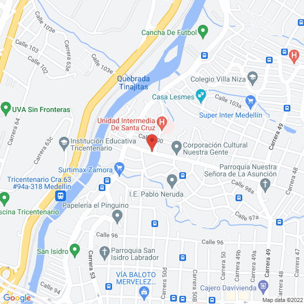 Map of Droguería Científica